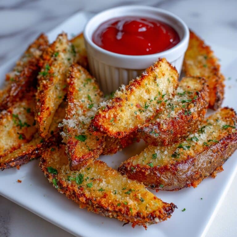 Baked Garlice Parmesan Potato Wedges