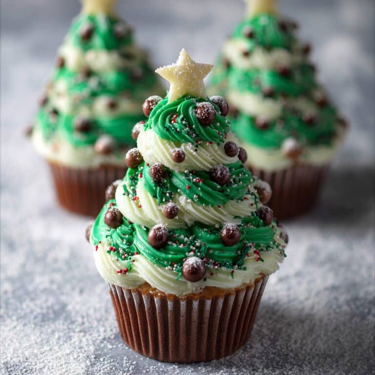Christmas Tree Cupcake