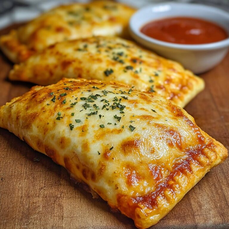 Homemade Cheesy Pizza Pockets