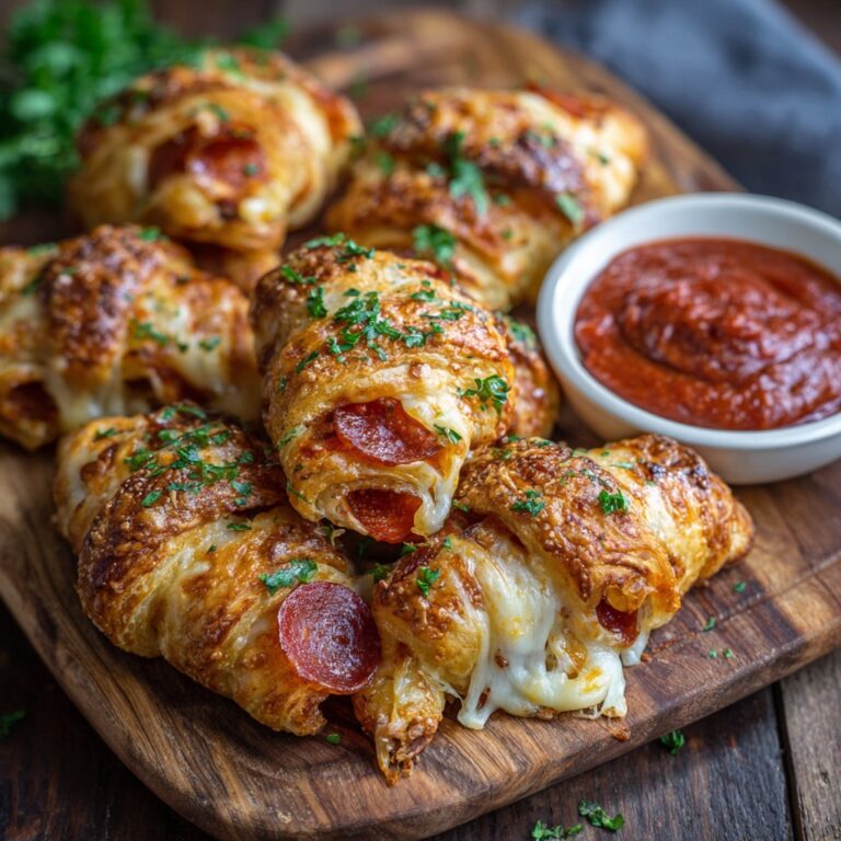 Mozzarella Pepperoni Croissant Rolls