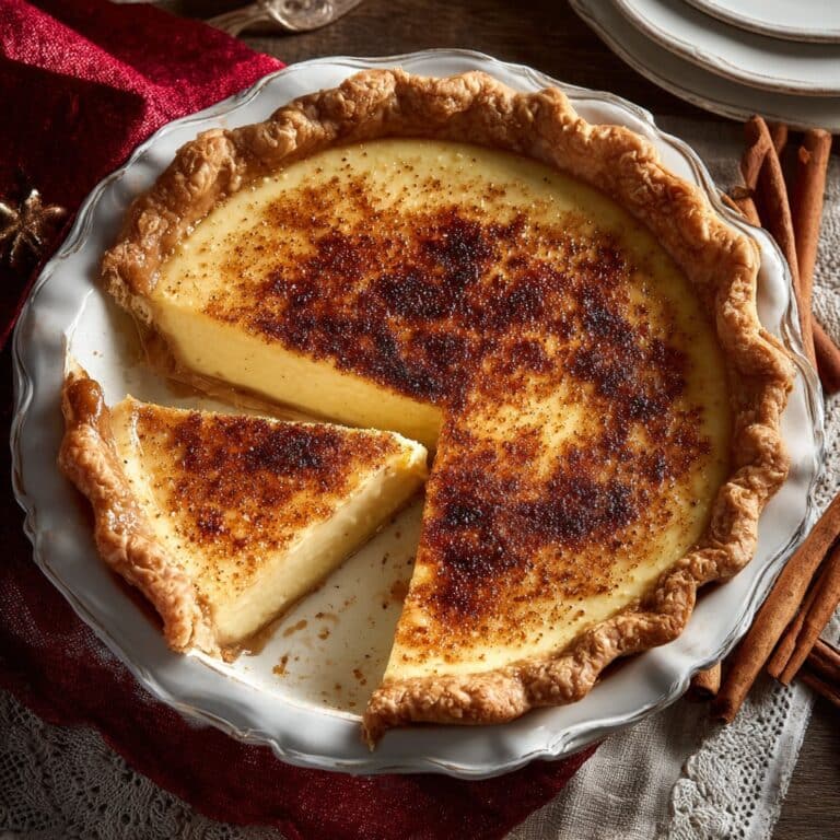 Christmas Eve Cinnamon-Vanilla Custard Pie – Creamy Holiday Dessert Magic