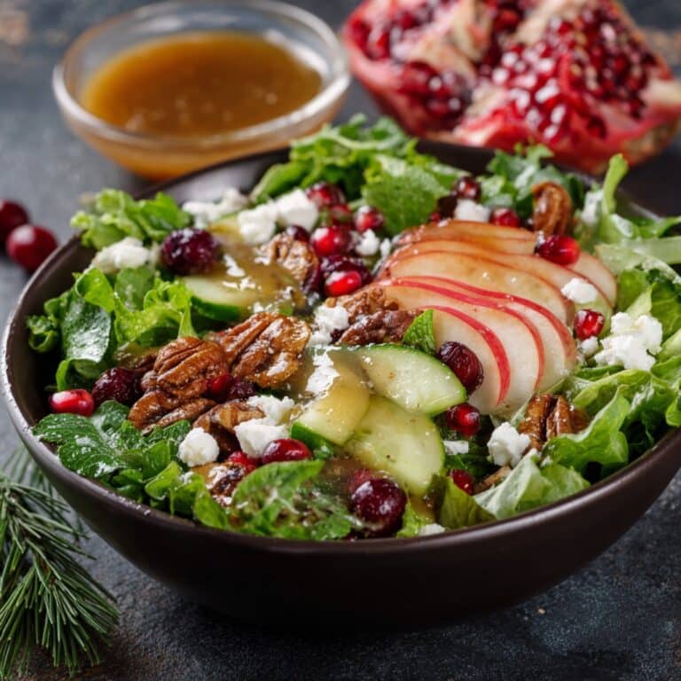 Christmas Salad With Honey Mustard Dressing