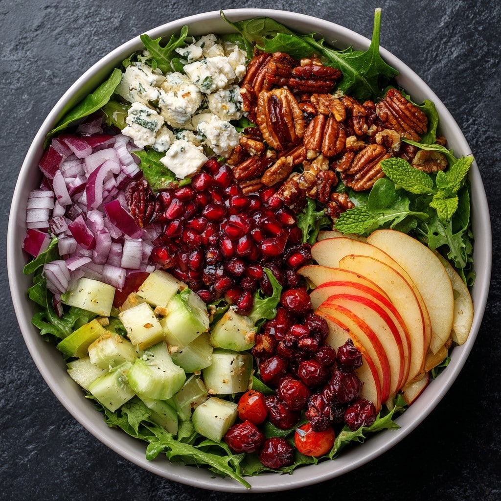 Christmas Salad With Honey Mustard Dressing
