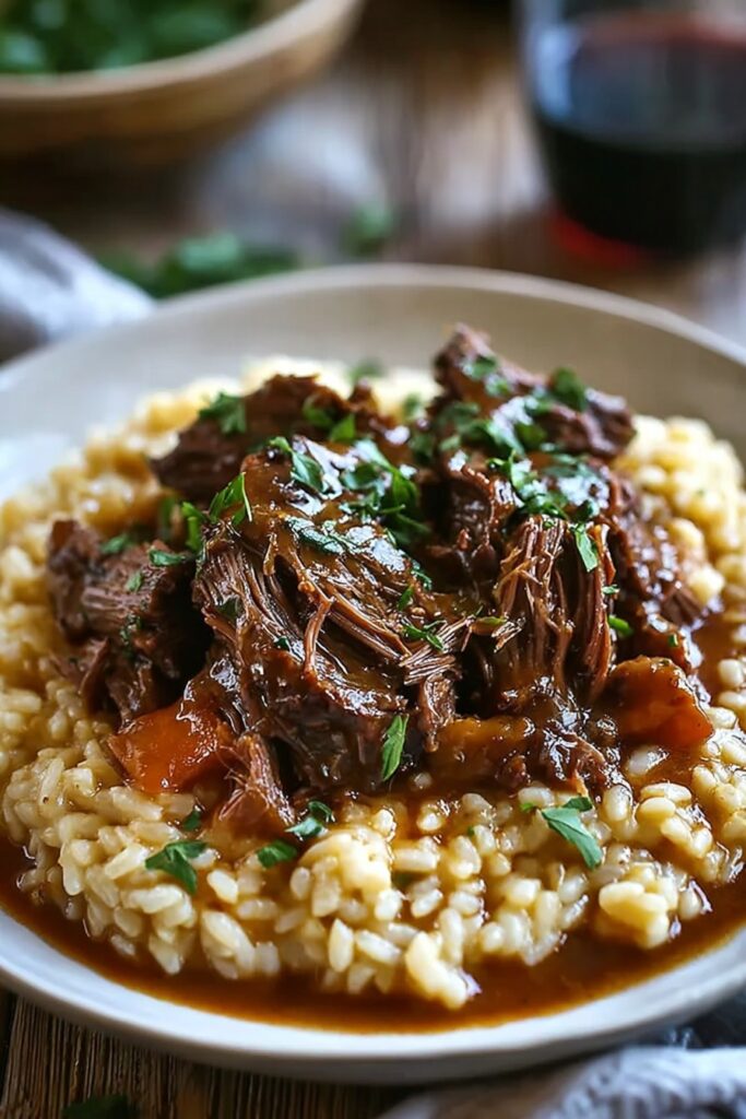 Cozy Italian‑Inspired Pot Roast and Risotto Dinner
