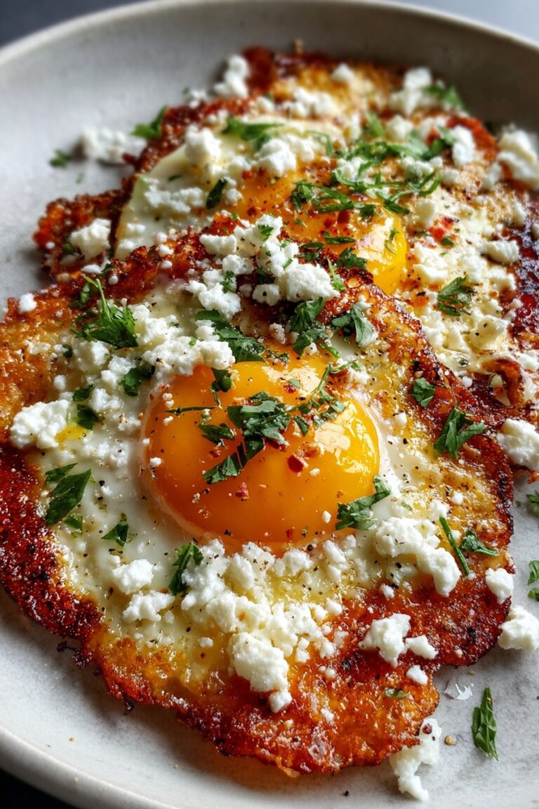 Crispy Feta Fried Eggs