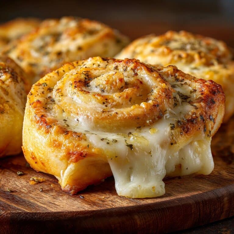 Easy New York Pizza Rolls with Mozzarella and Garlic Butter