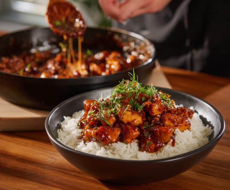 Honey BBQ Chicken Rice