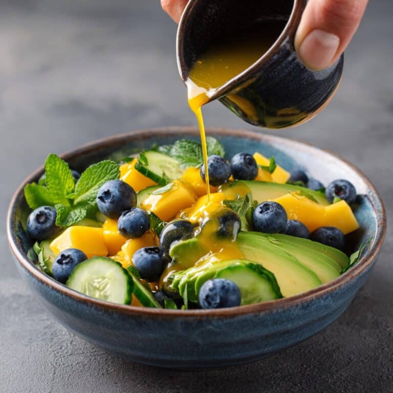 Mango Cucumber Salad with Blueberries and Avocado