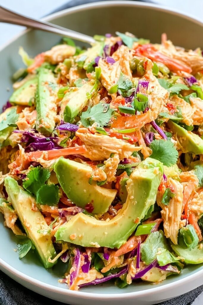 Shredded Thai Salad with Avocado