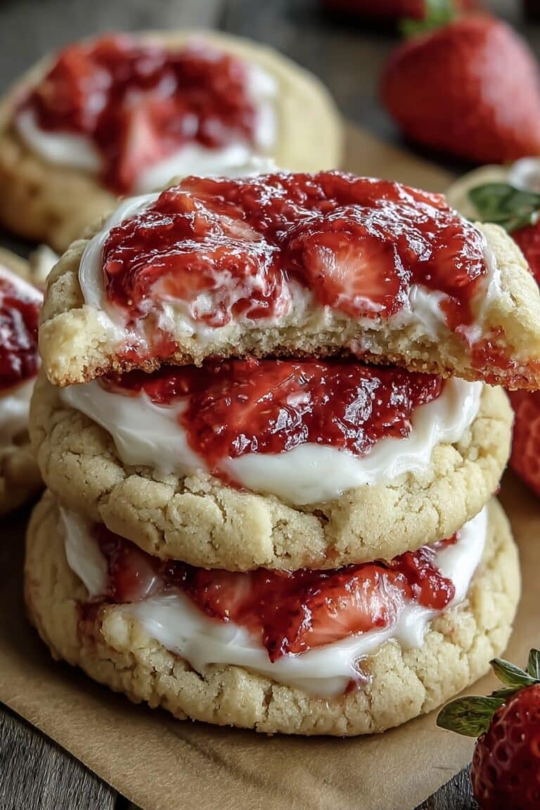 Strawberry Cheesecake Cookies