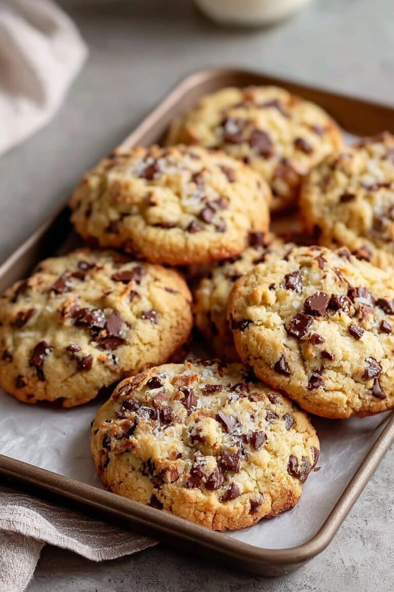 Sweet Chocolate Chip and Toffee Shortbread Cookies
