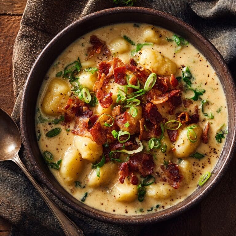 Bacon Cheddar Gnocchi Soup