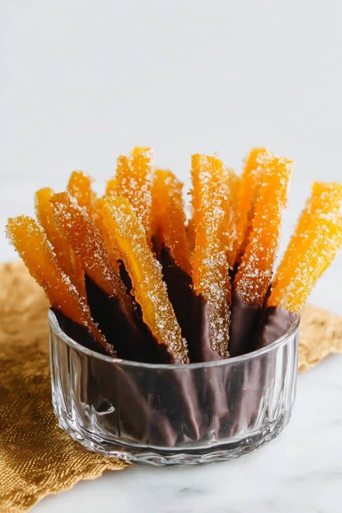 Candied Orange Peel (Chocolate Covered)