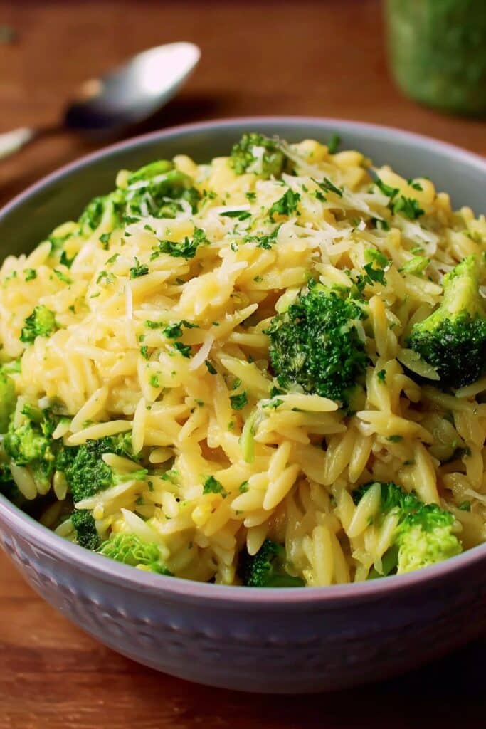 Cheesy Broccoli Orzo