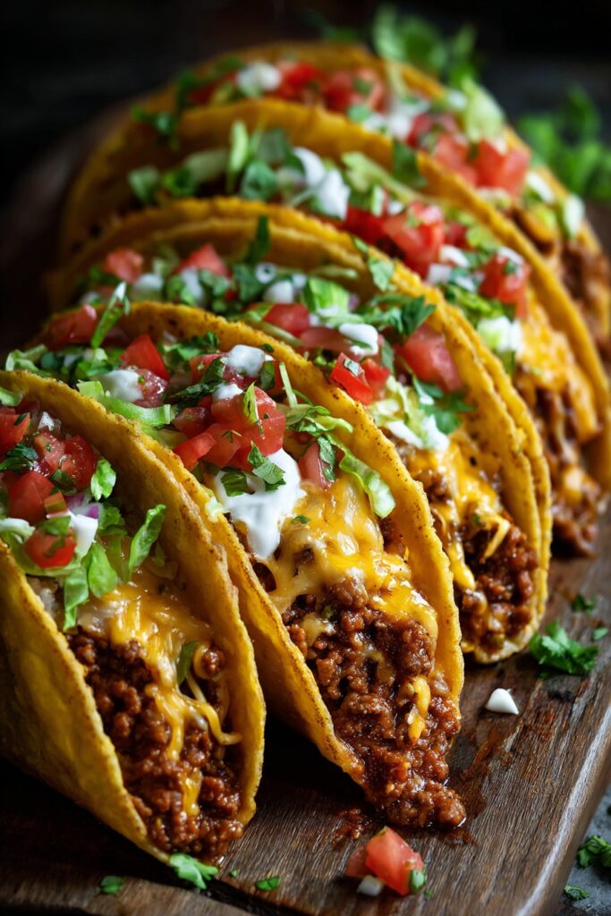 Cheesy Oven-Baked Tacos