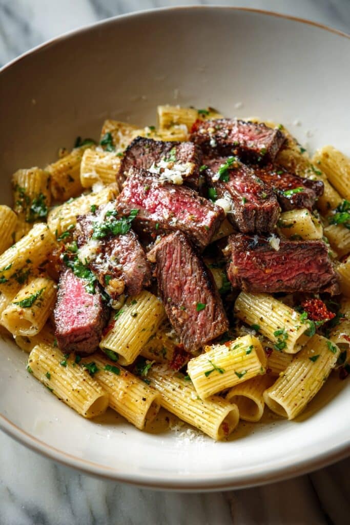 Cowboy Butter Steak Pasta