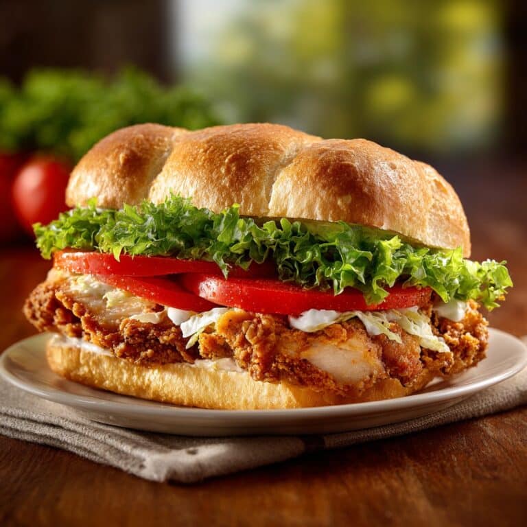 Crunchy Chicken Caesar Sandwich