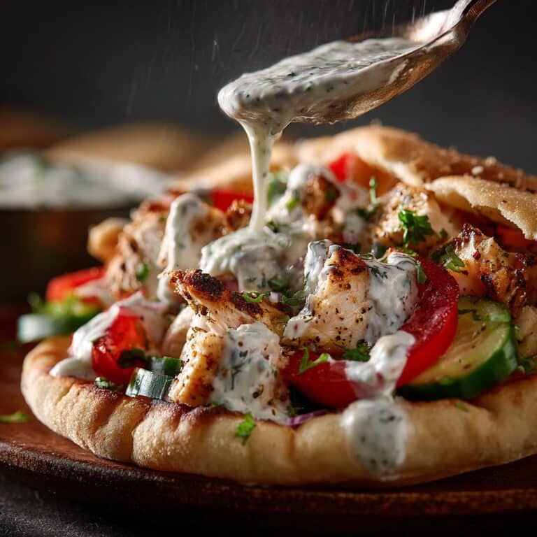 Mediterranean Chicken Gyros with Creamy Feta Tzatziki