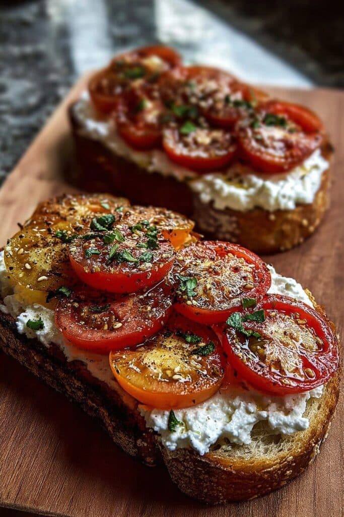 Ricotta & Tomato Sourdough Toast