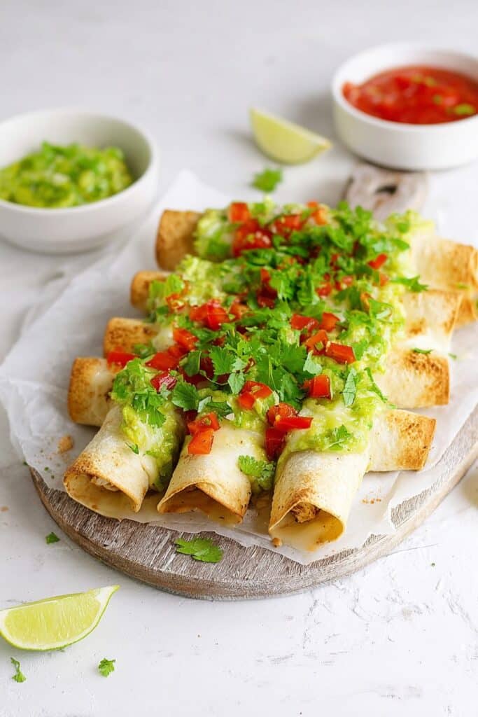 Baked Chicken Taquitos