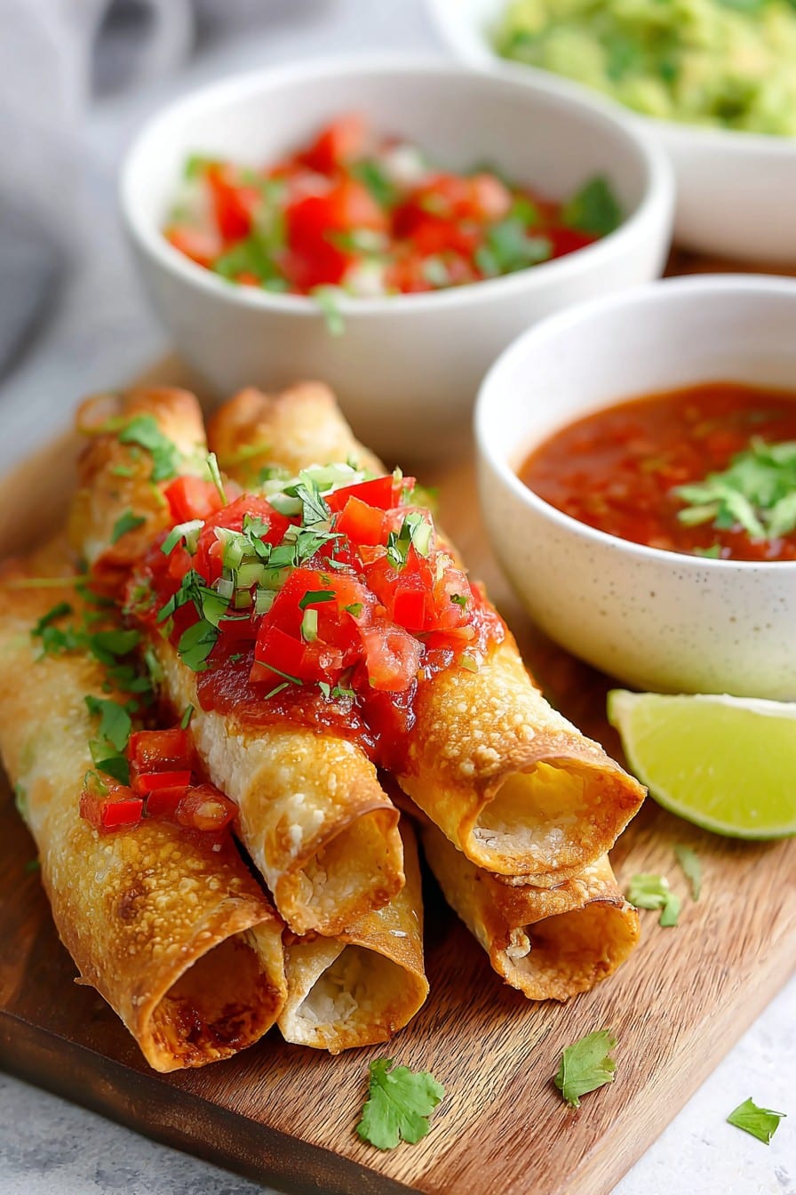 Baked Chicken Taquitos