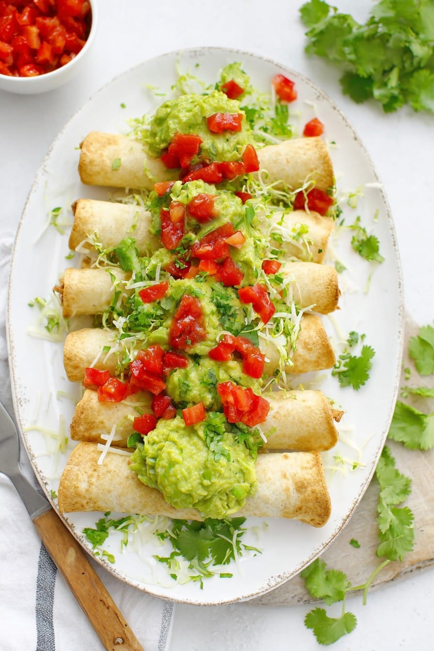 Baked Chicken Taquitos