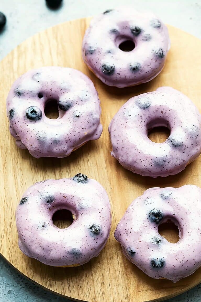 Blueberry Cake Donuts