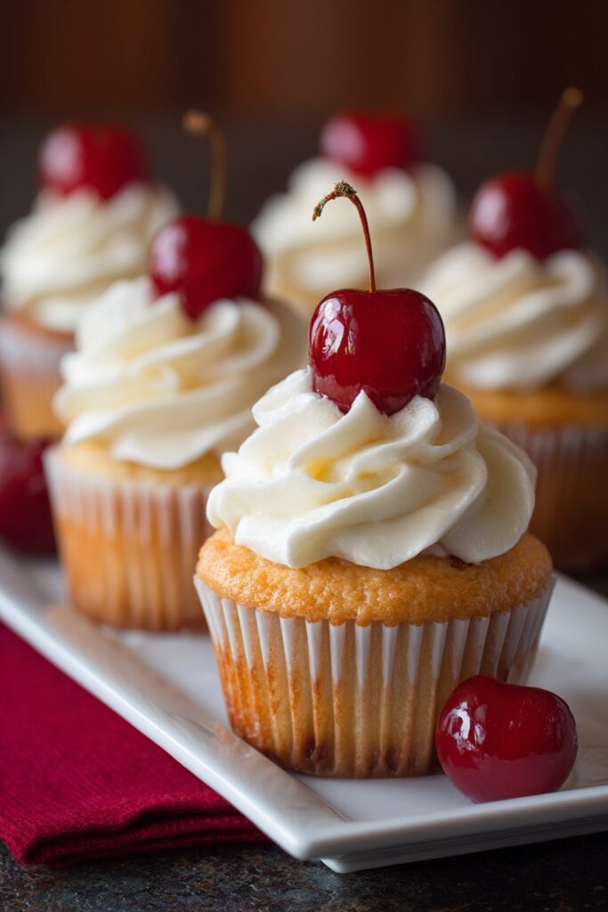 Cherry Vanilla Cupcakes