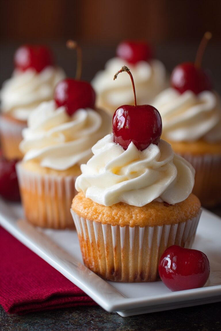 Cherry Vanilla Cupcakes