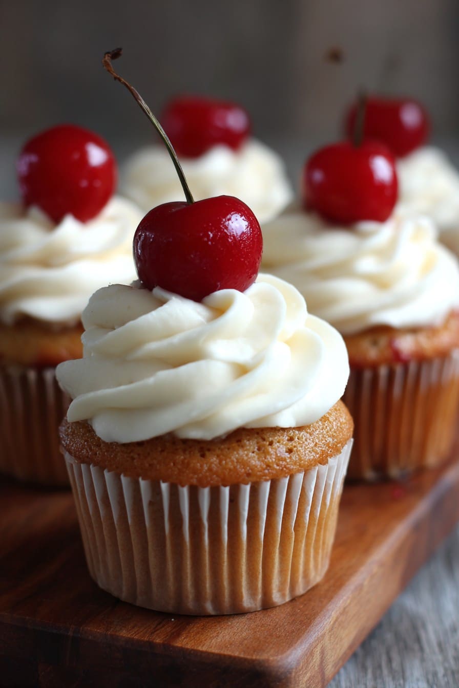 Cherry Vanilla Cupcakes