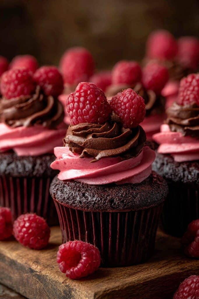 Chocolate Raspberry Cupcakes
