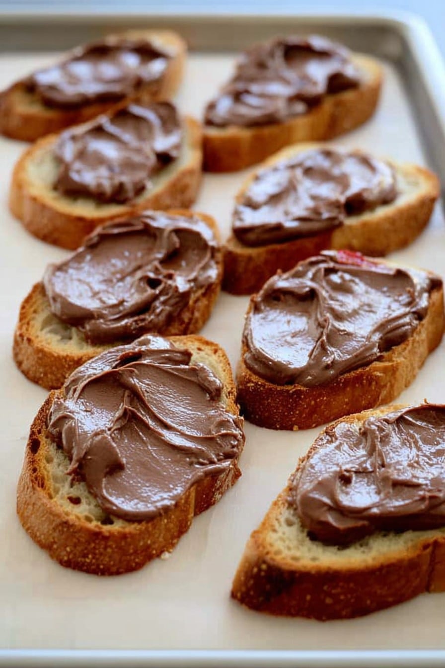 Chocolate Strawberry Bruschetta Dessert