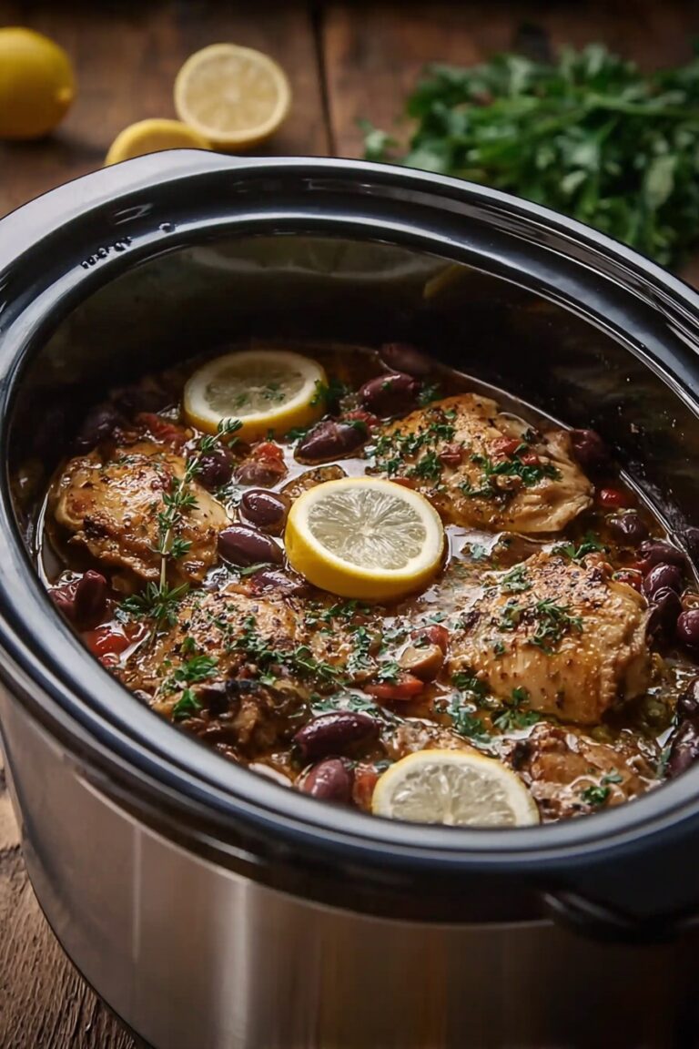 Easy Slow Cooker Greek Chicken for Meal Prep
