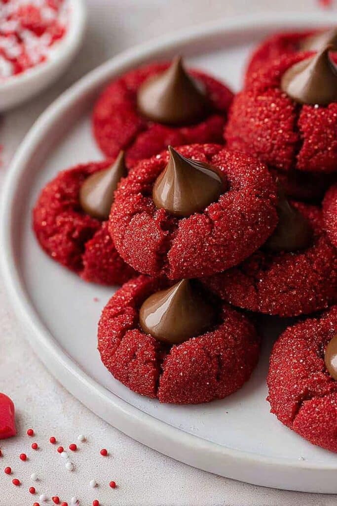 Hershey’s Red Velvet Blossoms Cookies