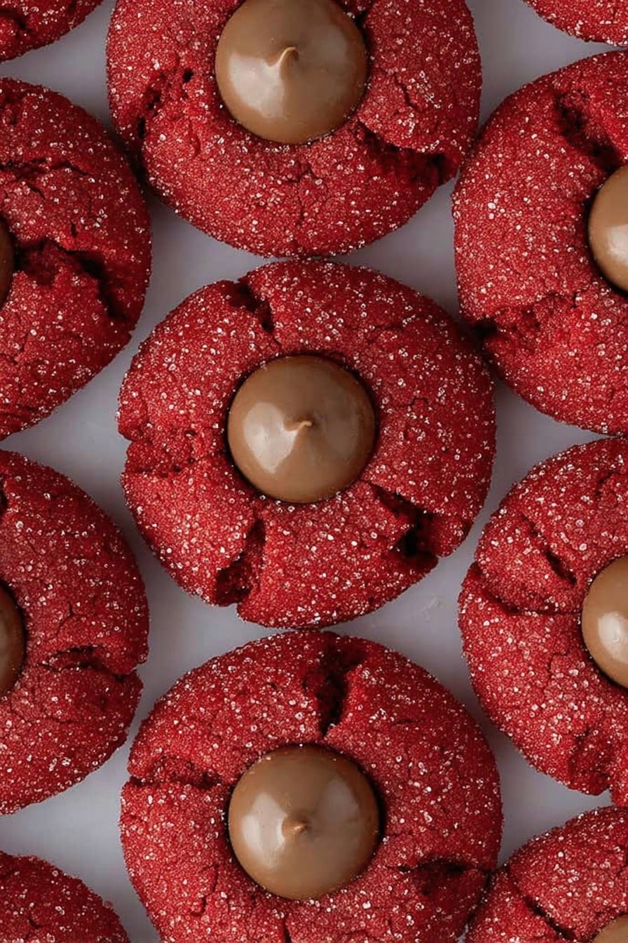 Hershey's Red Velvet Blossoms Cookies