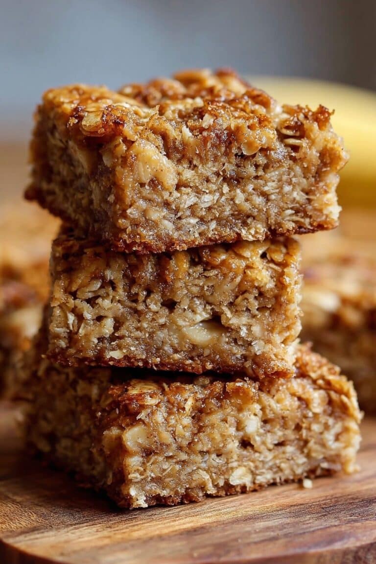 Homemade Banana Oatmeal Bars