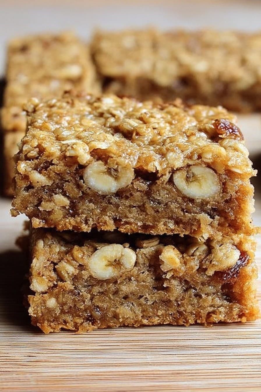 Homemade Banana Oatmeal Bars