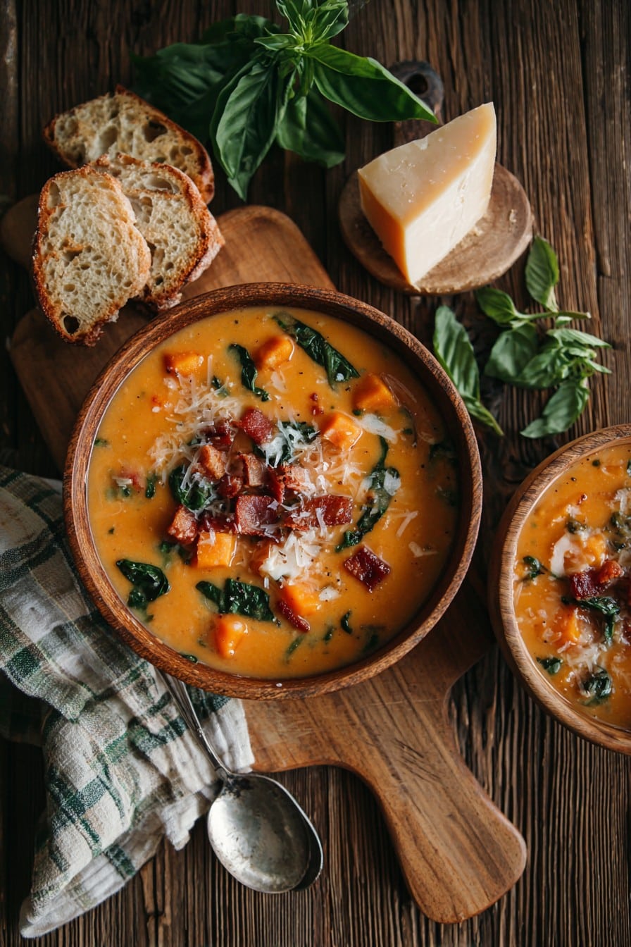 Savory Italian Sweet Potato Soup