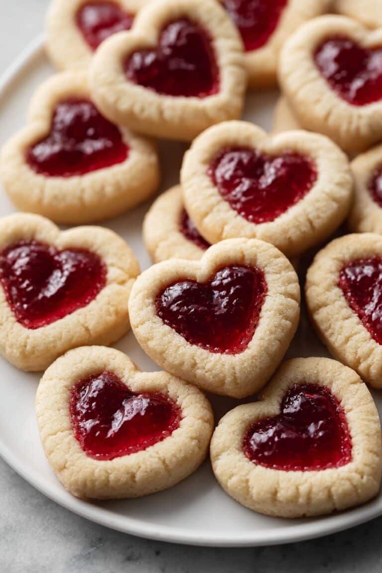 Thumbprint Heart Cookies